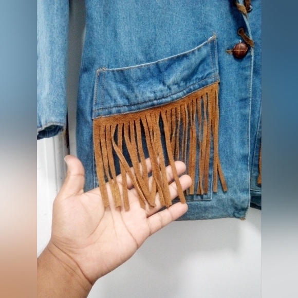 Vintage Atlantic Beach Leather Coat Works Fridge Jacket & Skirt Sz 10 - Picture 3 of 12